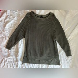 Express Olive Green Slouchy Sweater